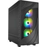 Sharkoon Rebel C80M RGB midi tower behuizing Zwart | 2x USB-A | 1x USB-C | RGB