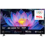 TCL 55P6L 4K SMART TV 55" Ultra HD Lcd Zwart, 3x HDMI, USB-A, LAN, WiFi, BlueTooth