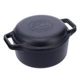 Combo cooker 26 cm 5,7 liter, Seasoned bak-/braadpan