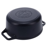 Victoria Combo cooker 26 cm 5,7 liter, Seasoned bak-/braadpan Zwart, Color packaging