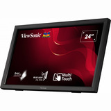 ViewSonic IR Touch monitor TD2423 24" Zwart, 1x HDMI, 1x DVI, 1x VGA, 2x USB-A