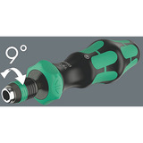 Wera 838 RA-R L bithandhouder met ratelfunctie, 1/4" schroevendraaier Zwart/groen