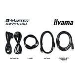 iiyama G-Master Red Eagle G2771HSU-B1 27" gaming monitor Zwart, 240Hz, HDMI, DisplayPort, USB-C, Audio, NVIDIA G-Sync