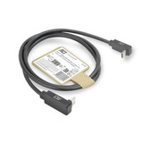 ACT Connectivity USB 3.2 USB-C (omhoog/omlaag haaks) naar USB-C (omhoog/omlaag haaks) kabel Zwart, 10 Gbit/s, 60W, 0,5 meter