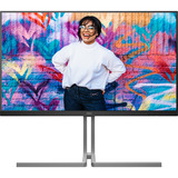 AOC U32U3CV 31.5" 4K Ultra HD monitor Zwart/zilver, 1x DisplayPort, 2x HDMI, 2x USB-C, 4x USB-A, 1x RJ-45