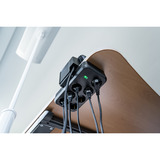 Brennenstuhl estilo Duplex stekkerdoos met schakelaar en overspanningsbeveiliging stekkerdoos Zwart/zilver, 1x USB C, 1x USB A