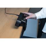 Brennenstuhl estilo Duplex stekkerdoos met schakelaar en overspanningsbeveiliging stekkerdoos Zwart/zilver, 1x USB C, 1x USB A