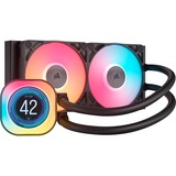 Corsair iCUE LINK TITAN 240 RX LCD RGB waterkoeling Zwart, 4-pins PWM fan-connector