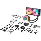 Corsair iCUE LINK TITAN 240 RX LCD RGB waterkoeling Zwart, 4-pins PWM fan-connector