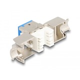 DeLOCK RJ45 Jack > LSA Cat 6a toolfree keystone module Meerkleurig, 8 stuks