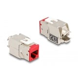 DeLOCK RJ45 Jack > LSA Cat 6a toolfree keystone module Meerkleurig, 8 stuks