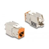 DeLOCK RJ45 Jack > LSA Cat 6a toolfree keystone module Meerkleurig, 8 stuks