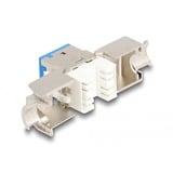 DeLOCK RJ45 Jack naar LSA Cat 6a toolfree keystone module Meerkleurig, 8 stuks
