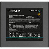 DeepCool PN850M, 850 Watt voeding  Zwart, 3x PCIe, 1x 12VHPWR, Kabelmanagement