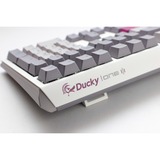 Ducky One 3 Mist Grey RGB mechanisch toetsenbord Lichtgrijs, US lay-out (QWERTY), Cherry MX Red, 100%, RGB led, Double-shot PBT, Hot-swappable, QUACK Mechanics