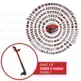 EINHELL Accu Grastrimmer GC-CT 18/2411 Li P-Solo Rood/zwart, Accu en oplader niet inbegrepen
