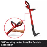 EINHELL Accu Grastrimmer GC-CT 18/2411 Li P-Solo Rood/zwart, Accu en oplader niet inbegrepen