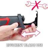 EINHELL TE-AP 18/28 Li BL-Solo Accu Reciprozaag Rood/zwart, Accu en oplader niet inbegrepen