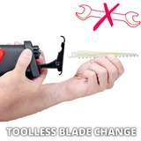 EINHELL TE-AP 18/28 Li BL-Solo Accu Reciprozaag Rood/zwart, Accu en oplader niet inbegrepen