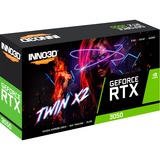 INNO3D GeForce RTX 3050 TWIN X2 grafische kaart 1x HDMI 2.1, 1x DisplayPort, Lite Hash Rate