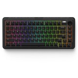 Iqunix ZX75 Dark Side Wireless Mechanical Keyboard, gaming toetsenbord Zwart, US lay-out, Cherry MX Red, RGB leds, 75%, Hot-swappable, Double-shot PBT, 2.4GHz | Bluetooth 5.1 | USB-C