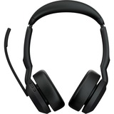 Jabra Evolve2 55, MS on-ear headset Zwart, Stereo, USB-C, Link380c, gecertificeerd voor Microsoft Teams