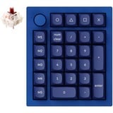 Keychron Q0+ gaming numpad Blauw, Gateron G Pro Brown, RGB leds, Hot-swappable