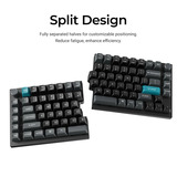 Keychron Q11 Ultra 8K Wireless Custom Mechanical Keyboard Zwart, US lay-out (QWERTY), Keychron Silk POM Banana, 100%, RGB leds, KSA double-shot PBT, hot swap, 2.4GHz | Bluetooth 5.2 | USB-C