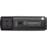 Kingston IronKey Locker+ 50 G2 USB Flash Drive 128 GB usb-stick Antraciet, USB-A 3.2 Gen 1