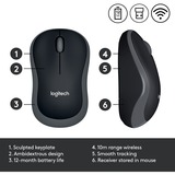 Logitech Wireless Mouse M185 Grijs, Retail