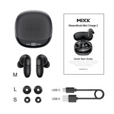 MIXX StreamBuds Mini Charge 2 True Wireless Earbuds in-ear oortjes Zwart