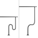 Neomounts ADS06-130BL Kabelgeleider - schroefbevestiging - universeel kabelgeleiding Zwart