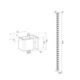 Neomounts ADS06-130BL Kabelgeleider - schroefbevestiging - universeel kabelgeleiding Zwart