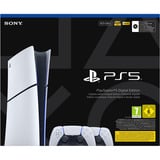 Sony Interactive Entertainment PlayStation 5 Digital Edition (Slim) - 825 GB + 2x DualSense draadloze controllers game console Wit/zwart