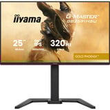 iiyama G-Master Gold Phoenix GB2591HSU-B1 24.5" gaming monitor Zwart (mat), 320 Hz, HDMI, DisplayPort, USB, Audio