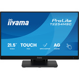 iiyama ProLite T2254MSC-B2AG 21.5" touchscreen monitor Zwart, 100 Hz, HDMI, DisplayPort, Audio, USB, touchscreen