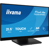 iiyama ProLite T2254MSC-B2AG 21.5" touchscreen monitor Zwart, 100 Hz, HDMI, DisplayPort, Audio, USB, touchscreen