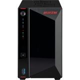 Asustor Nimbustor 2 incl. 2x WD Red Plus 4 TB harde schijf nas Zwart, LAN, USB, HDMI