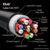 Club 3D Gecertificeerde Ultra High Speed HDMI 2.1 kabel Zwart, 1 meter, 8K