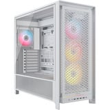 Corsair FRAME 5000D RS ARGB midi tower behuizing Wit | 4x USB-A | 1x USB-C | RGB | Tempered Glass