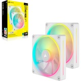 Corsair iCUE LINK LX140 RGB case fans Wit, 2 stuks, 140 x 140 x 25 mm, PWM