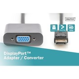 Digitus DisplayPort verloopkabel adapter Zwart