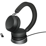 Jabra Evolve2 75 headset Zwart, Link380a, Microsoft Teams