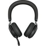 Jabra Evolve2 75 on-ear headset Zwart, Link380a, Microsoft Teams