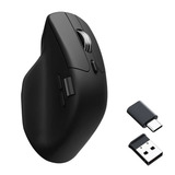 Keychron M6S-A72 Wireless Mouse Zwart, 100 - 26000 DPI, USB-C / Bluetooth 5.1 / 2.4 GHz