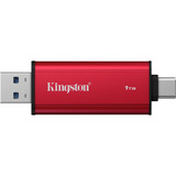 Kingston Dual Portable 1 TB externe SSD Rood/zwart, SPSD/1TB, USB-A 3.2 (10 Gbit/s), USB-C 3.2 (10 Gbit/s)