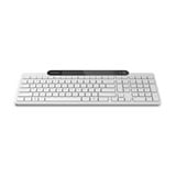 Lenovo 800 Self-Charging Bluetooth Keyboard, toetsenbord Wit, US lay-out, Plunger, Plunger switch, Bluetooth 5.1, USB-C