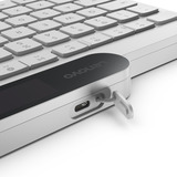 Lenovo 800 Self-Charging Bluetooth Keyboard, toetsenbord Wit, US lay-out, Plunger, Plunger switch, Bluetooth 5.1, USB-C