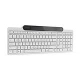 Lenovo 800 Self-Charging Bluetooth Keyboard, toetsenbord Wit, US lay-out, Plunger, Plunger switch, Bluetooth 5.1, USB-C