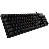 Logitech G512 CARBON LIGHTSYNC RGB Mechanical Gaming Keyboard, Gaming toetsenbord Zwart, US lay-out, GX Brown, RGB leds
